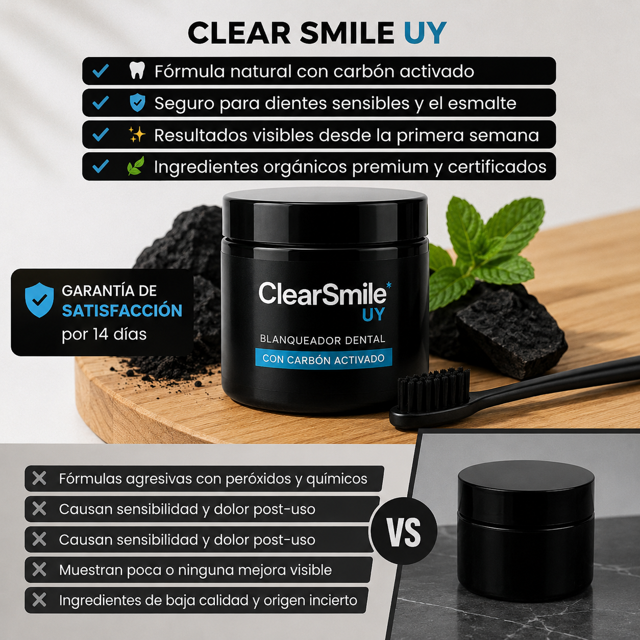 Blanqueador Dental ClearSmile — Para manchas de mate y café