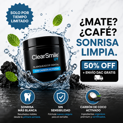 Blanqueador Dental ClearSmile — Para manchas de mate y café